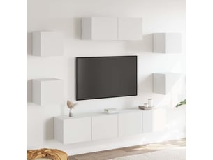 Meuble tv coloris blanc  <strong></strong>  <strong></strong>