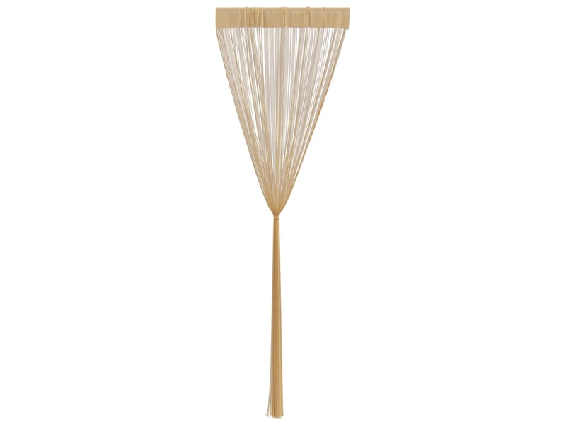  Lot de 2 rideaux en fils, rideau de porte 140 x 250 cm beige cf43841  - Conforama E