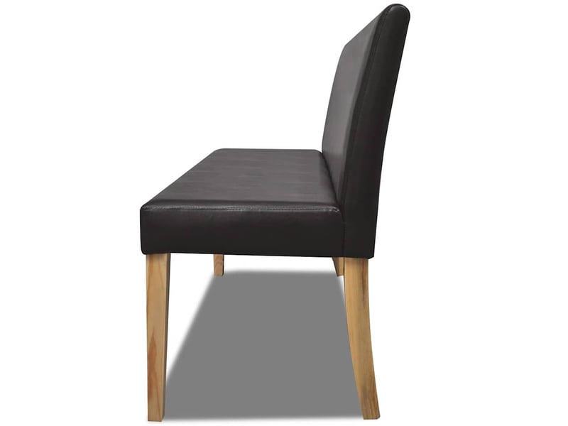  Banc d'entrée, banc d'intérieur 139,5 cm marron foncé similicuir  - Conforama D