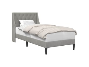 Lit simple 80x200 cm coloris gris