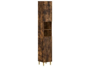 Colonne de salle de bain avec étagère ouverte arnhem chêne fumé