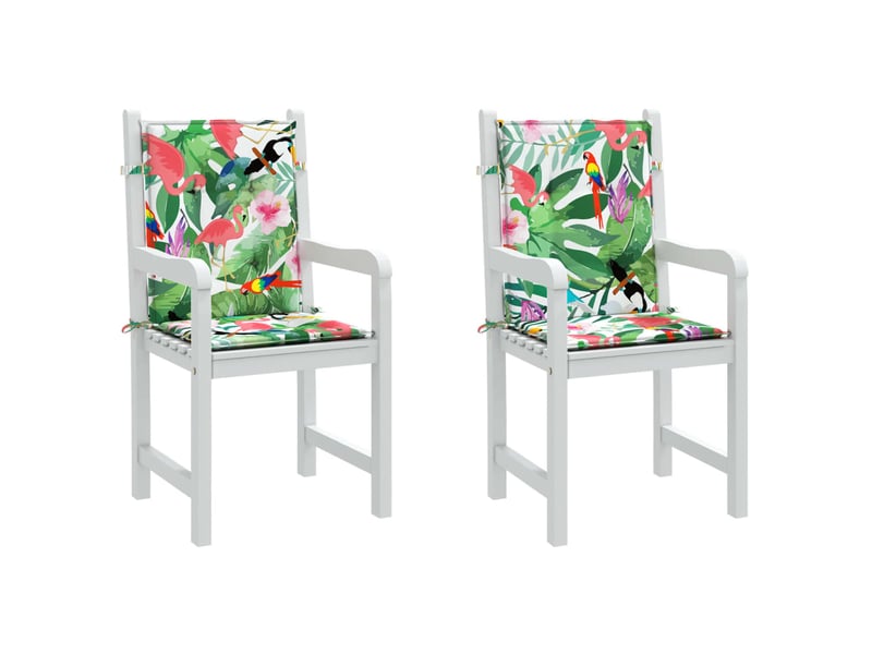  Lot de 2 coussins de dossier,  coussins de dos, tissu oxford vert et rose cf59453  - Conforama D