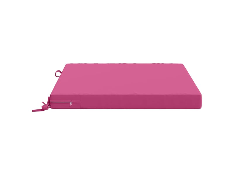  Lot de 4 coussins de siège, coussins d'assise soest 100 % polyester rose cf60491  - Conforama D