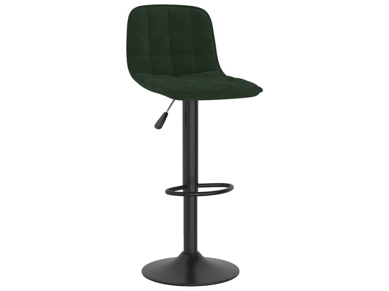  Lot de 2 tabouret de bar, chaise de bar vert foncé velours shl78554  - Conforama C
