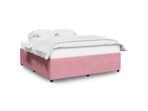 Lit 2 places 200x200 cm coloris rose