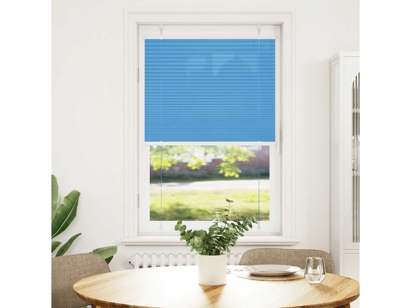  Store plissé, store de fenêtre bleu 75x100 cm largeur du tissu 74,4 cm polyester cf46804  - Conforama A