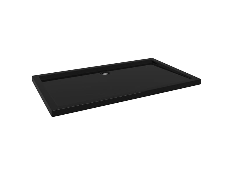  Receveur de douche base de douche bac de douche salle de bain toilette salle d’eau maison intérieur rectangulaire 70x120 cm abs noir 02_0001958  - Conforama A