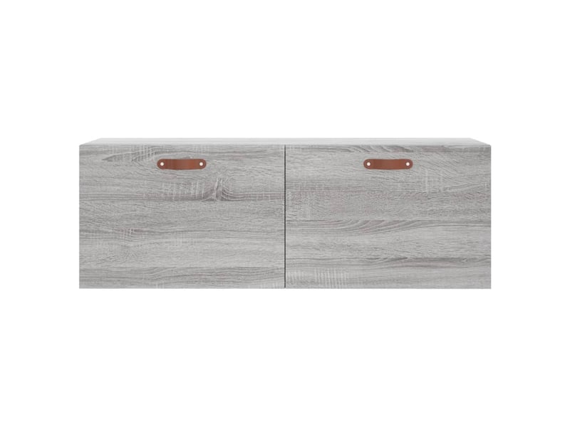  Armoire murale salon sonoma gris 100x36,5x35cm bois d'ingénierie shl5688  - Conforama E