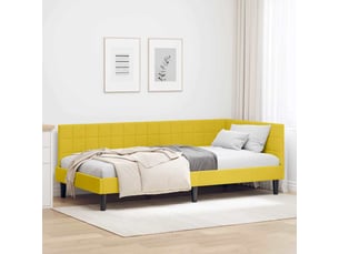 Lit simple 100x200 cm    coloris jaune