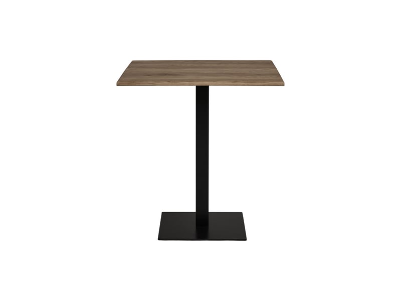 Lido-table de café en chêne massif fumé 70x70x cm  - Conforama A