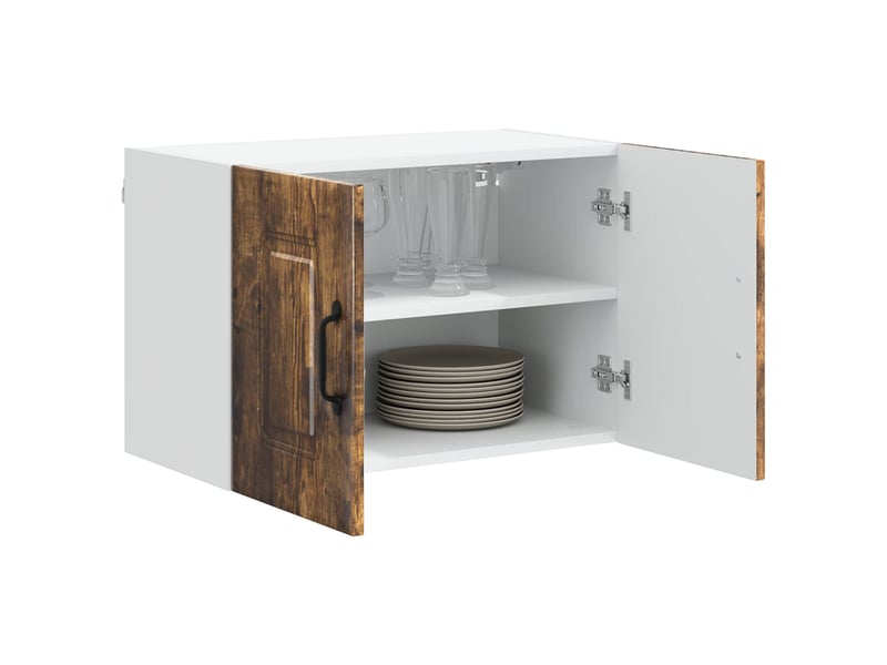  Meuble mural de cuisine | armoire de cuisine chêne fumé 60x31x40cm shl6484  - Conforama C