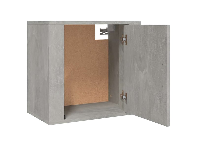  Table de chevet - cabinet de chevet - table de nuit murale gris béton 50x30x47 cm  - Conforama E