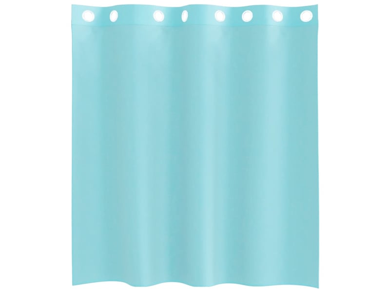  Lot de 2 rideaux en voile, voilages avec œillets turquoise cf44430  - Conforama D