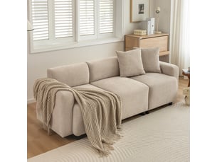 Canapé standard, design moderne, meuble rembourré, canapé 3 places, canapé de salon, canapé avec coussins décoratifs, chenille