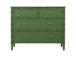Commode en bois vert 117x39x92 cm h