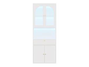 Vitrine coloris blanc    - 70 cmx180 cm