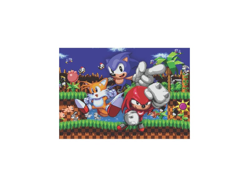  Puzzle 500 pieces cube sonic gaming collection 49 x 36 cm CLE8005125358076 - Conforama B