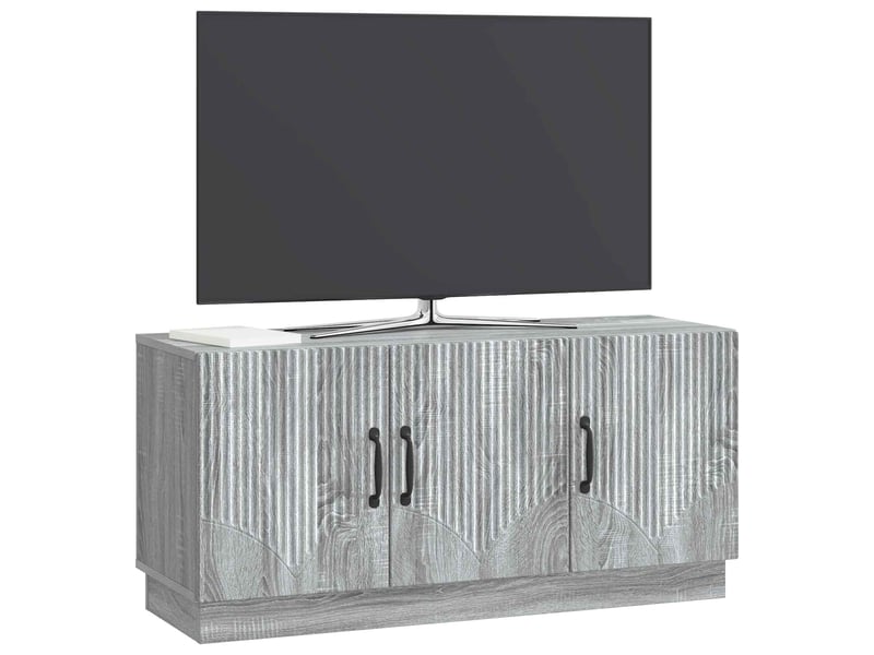 Meuble tv - banc tv - meuble de rangement sonoma gris 99 x 34,5 x 47 cm bois d'ingénierie  - Conforama C