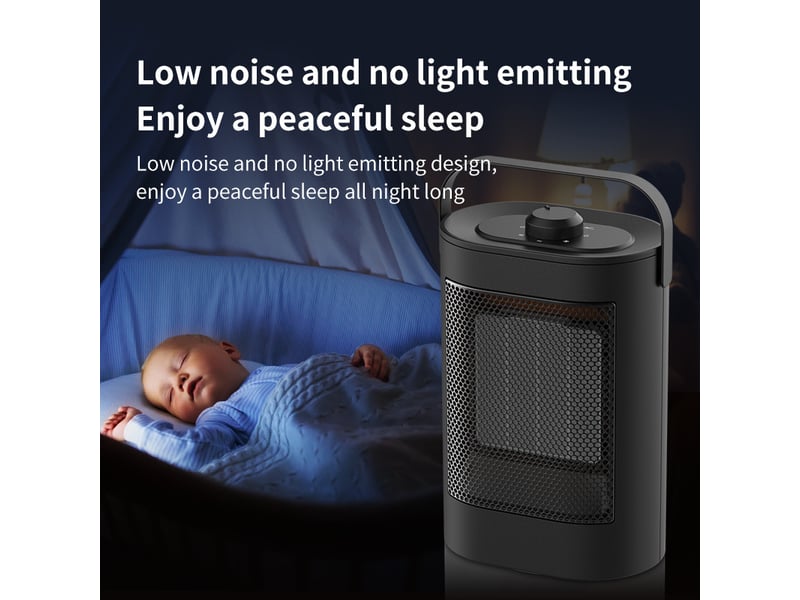 Chauffage électrique basse consommation 1500 w, chauffage rapide en 3 secondes, protection multiple pour la maison et le bureau, noir - réf. Szpb658696jjzj  - Conforama D