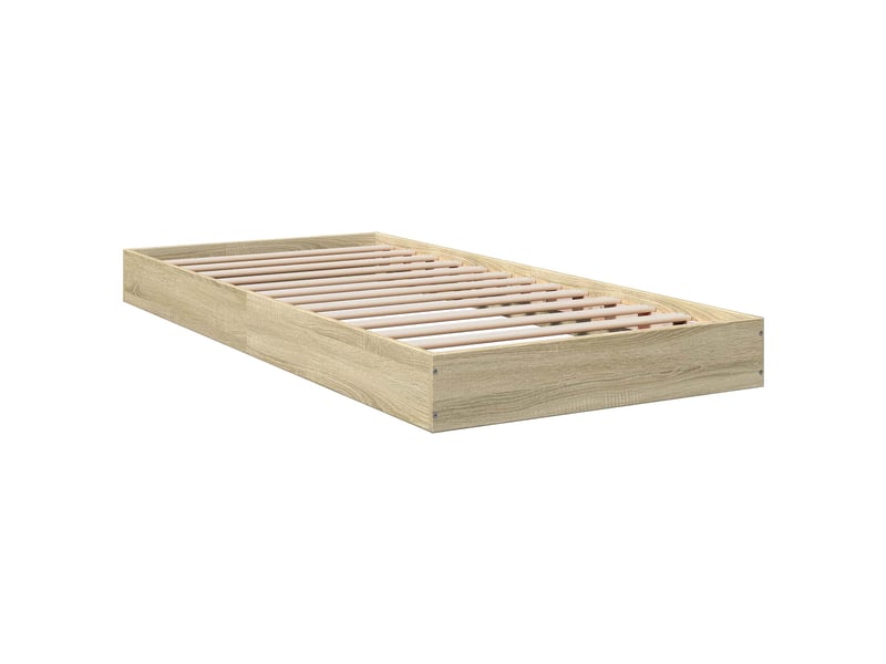 Lit simple- lit adulte - cadre de lit au sol chêne sonoma 80 x 200 cm bois d'ingénierie - Conforama B