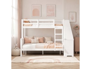 Lit superposé 140x200 cm <strong></strong>  <strong></strong> coloris blanc