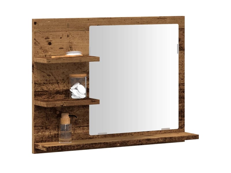  Armoire à miroir de salle de bain vieux bois bois d'ingénierie shl92  - Conforama B