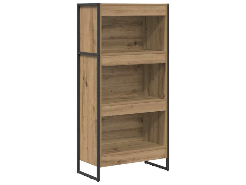  Bibliothèque, armoire à livres 60 x 30 x 121 cm bois d'ingénierie chêne artisan  - Conforama A