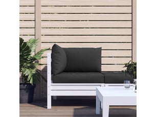 Lot de 3 coussins de palette, coussins de canapé noir tissu oxford cf59695
