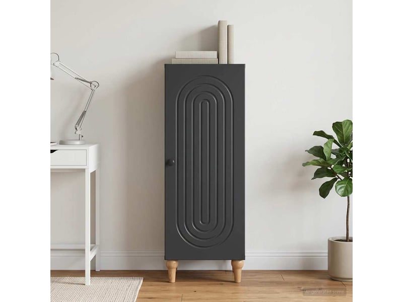  Buffet - bahut - meuble de rangement noir 33 x 34,5 x 90 cm bois d'ingénierie  - Conforama D