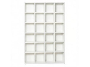 Bibliotheque coloris  blanc 6 étagère(s) BEAUNIV  - 20 cm x 130.5 cm