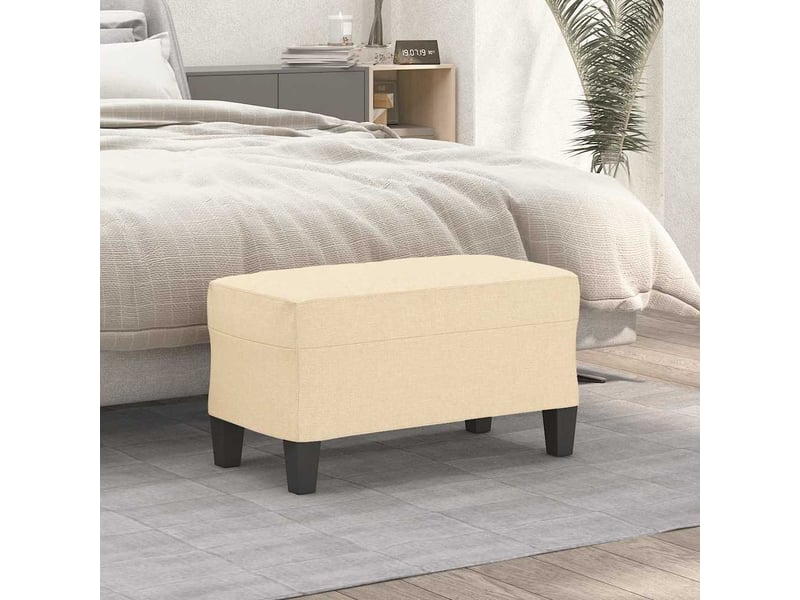  Banc d'entrée, banc d'intérieur crème 70x35x41 cm tissu shl79228  - Conforama B