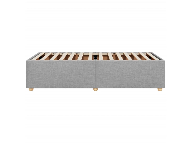  Lit simple- lit adulte -  cadre de lit sans matelas gris clair 80x200 cm tissu  - Conforama D
