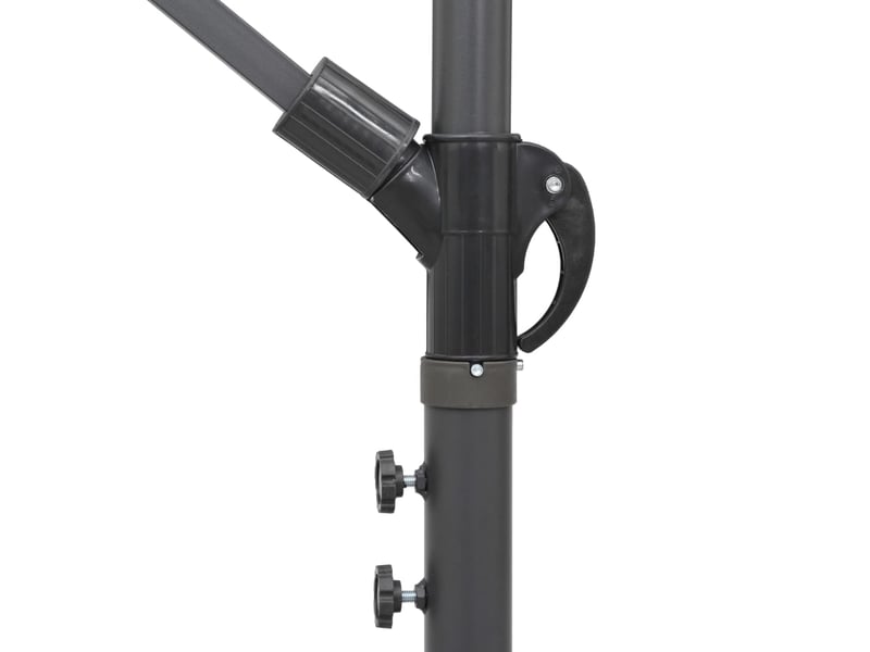  Parasol de jardin suspendu avec poteau en aluminium vert 3 m  - Conforama E