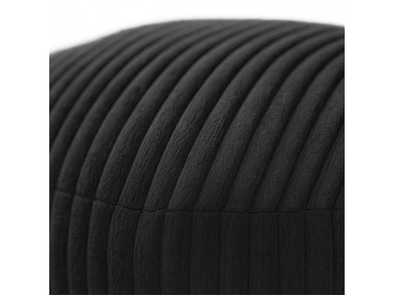  Pouf en velours côtelé design bohème salon 35 x 50 cm siège pratique et confortable en velours beige 13_0017773  - Conforama C