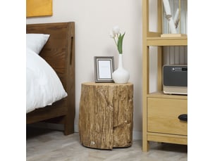 Table basse rond(e) coloris naturel <strong>WISHDOR</strong> <strong></strong> - 37 cmx37 cm
