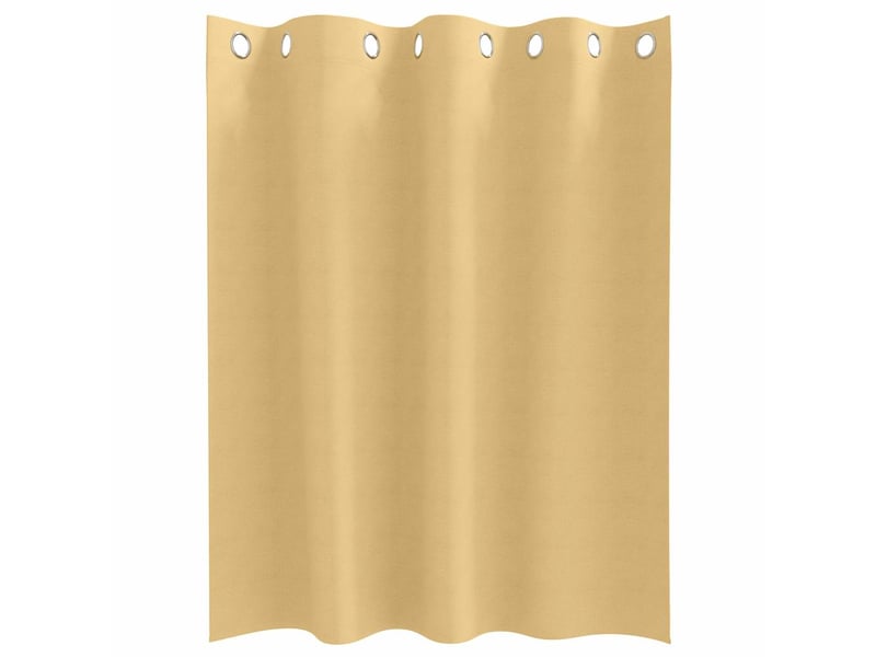  Lot de 2 rideaux occultants, rideaux black-out avec anneaux beige 140 x 140 cm cf44560  - Conforama D