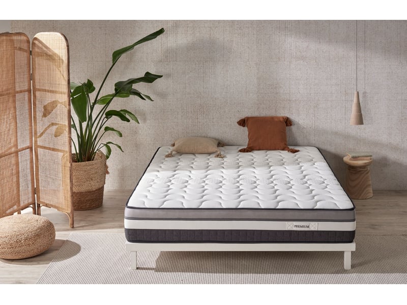  Matelas à mémoire de forme au gel luxury memory gel premium - mi-ferme, 5 cm de mémoire de forme gel, effet nuage 8435720068153 - Conforama D