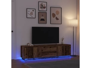 Meuble tv coloris marron 193.5 cm <strong></strong> <strong></strong>