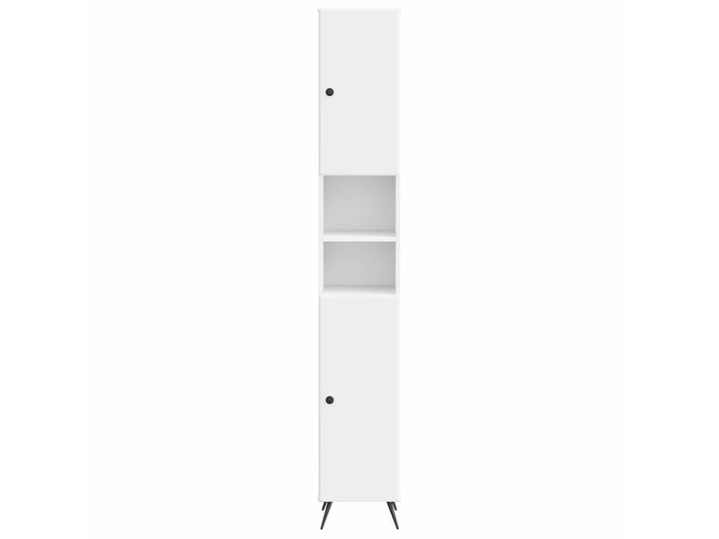 Colonne de salle de bain avec étagère ouverte breda blanc - Conforama D