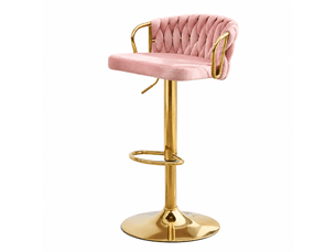 Tabouret de bar élégant avec coussin – siège confortable, tabouret café – chaise de cuisine (un seul tabouret inclus)