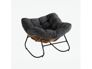 Fauteuil fixe  WISHDOR Tissu noir