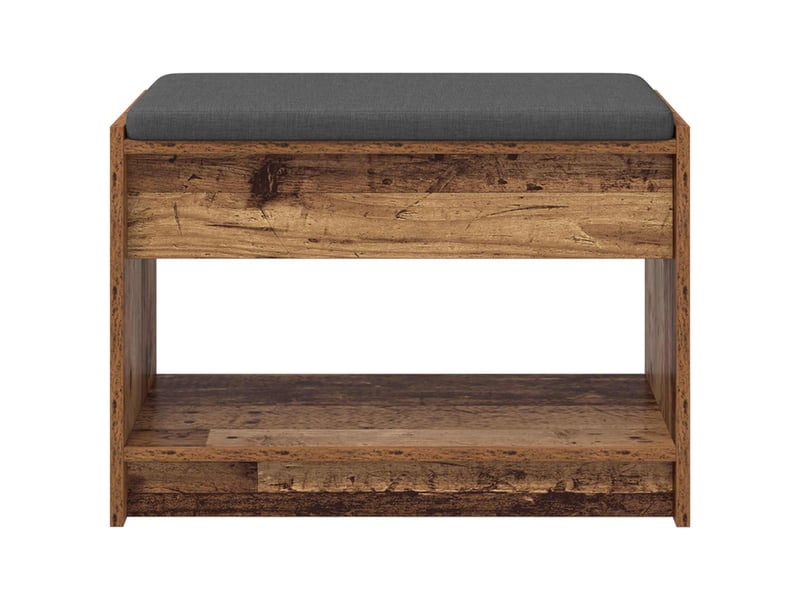  Banc d'entrée, banc interieur bois ancien 63x38x45 cm  - Conforama E