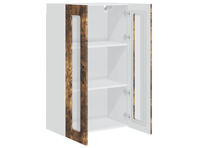 Meuble mural de cuisine | armoire de cuisine chêne fumé 60x31x100cm shl7733 - Conforama E