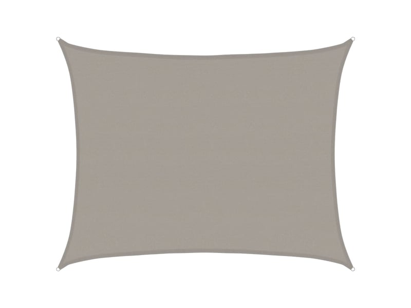  Voile d'ombrage - voile d'ombre - voile parasol 160 gm² rectangulaire gris clair 6x7 m pehd  - Conforama A