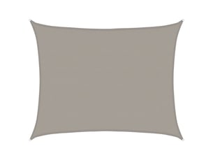Voile d'ombrage - voile d'ombre - voile parasol 160 gm² rectangulaire gris clair 6x7 m pehd