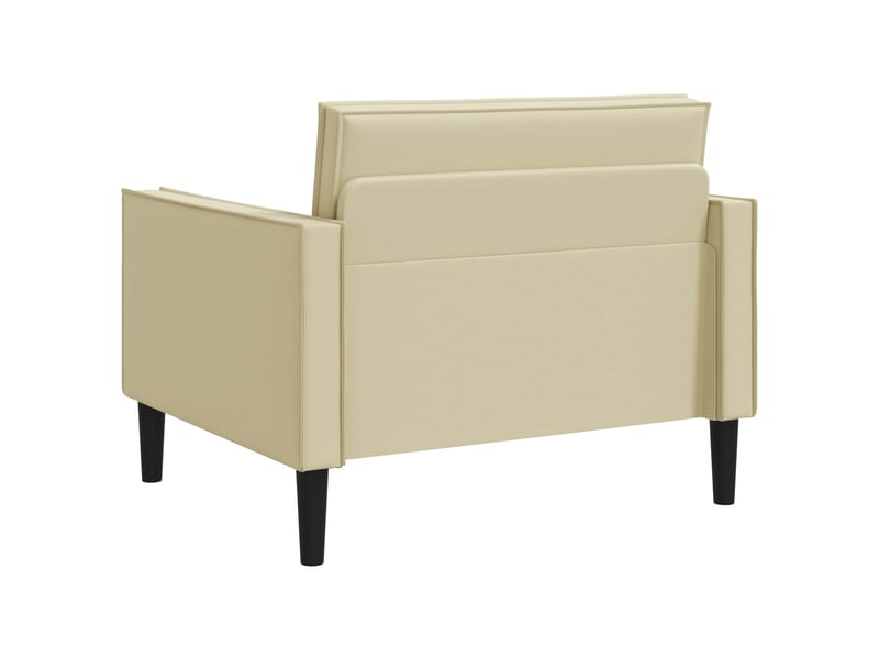  Vidaxl fauteuil xl crème simili cuir  - Conforama E