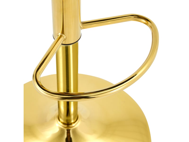  Tabouret de bar pivotant avec dossier ergonomique, hauteur réglable et repose-pieds, en pu rouge  - Conforama E