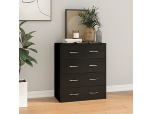 Buffet   4 tiroir(s) <strong></strong> <strong></strong> - 60 cm coloris noir 