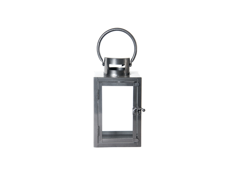 Lanternes s - l 13 cm x l 13,4 cm x h 22,9 cm - gris anthracite  - Conforama A