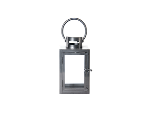 Lanternes s - l 13 cm x l 13,4 cm x h 22,9 cm - gris anthracite